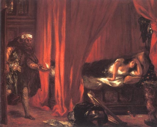 Kunstdrucke von Othello and Desdemona / Ferdinand Victor Eugène Delacroix