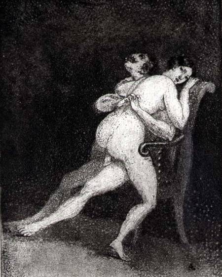 Francisco Jos de Goya A couple having sex 