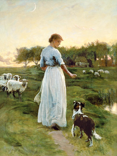 shepherdess painting