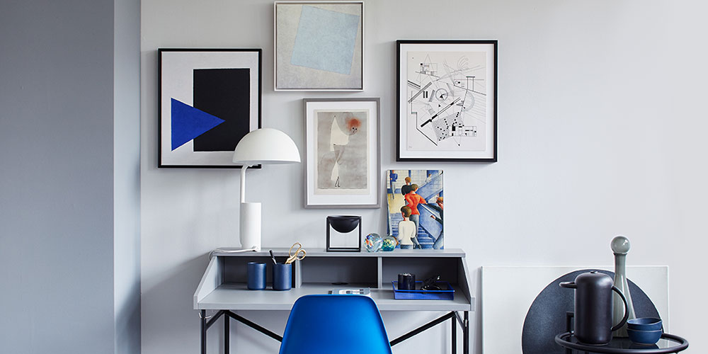 Bauhaus decoration with art prints