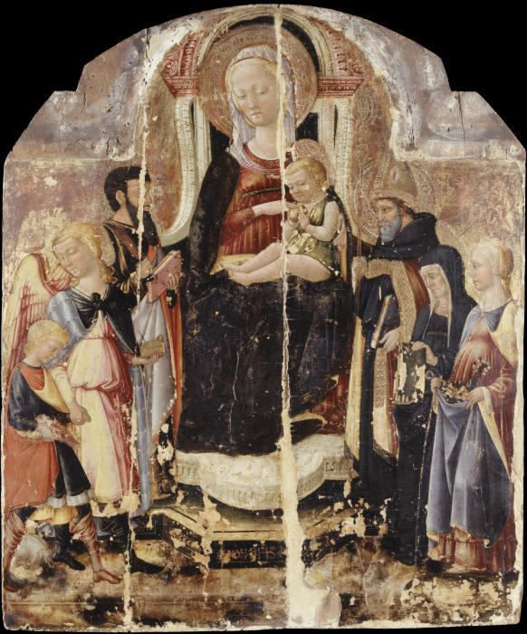 Virgin and Child Enthroned with Saints from Neri di Bicci