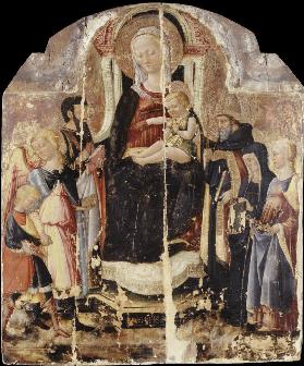 Virgin and Child Enthroned with Saints