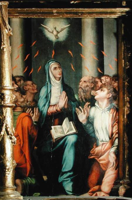 Pentecost from Luis de Morales