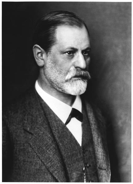 Portrait of Sigmund Freud (1856-1939) c.1900 (b/w photo)  from Austrian Photographer (20th century)