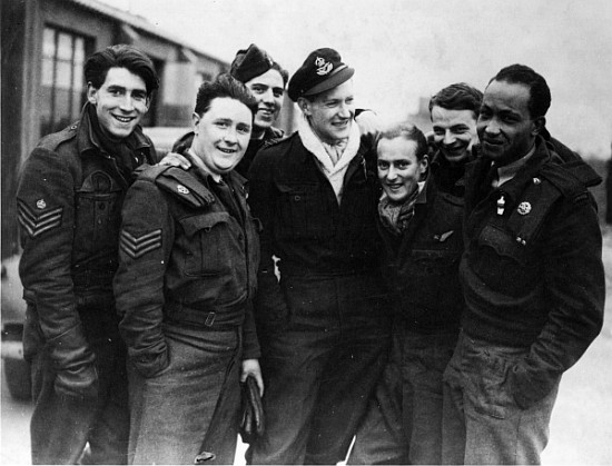 A Lancaster Bomber Crew from English Photographer