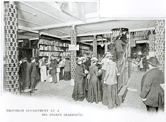 Harrods Provision Department, c.1901 from English Photographer
