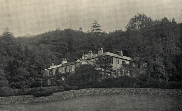 John Ruskin''s (1819-1900) home at Brantwood (b/w photo)  from English Photographer