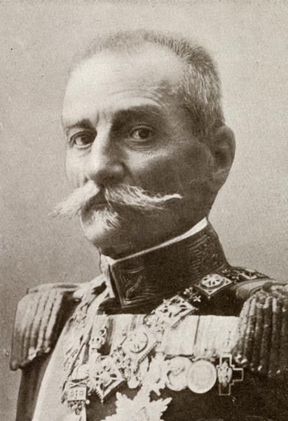 King Peter I of Serbia, from ''The Year 1912'', published London, 1913 (b/w photo)  from English Photographer
