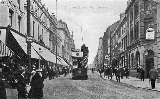 Oldham Street, Manchester, c.1910 from English Photographer