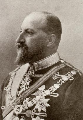 Ferdinand I, Tsar of Bulgaria, from ''The Year 1912'', published London, 1913 (b/w photo) 