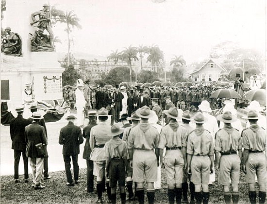 Unveiling of War Memorial, Port of Spain, Trinidad, c.1920 from English Photographer