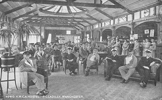 YMCA Hostel, Piccadilly, Manchester, c.1910 from English Photographer