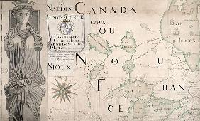 Map of Nouvelle-France (Canada) 1699 (see also 159120)