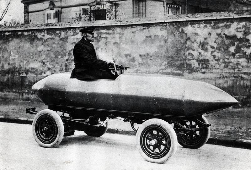 Electrical racing car Jenatzy ''La Jamais Contente'', c.1900 (b/w photo)  from French Photographer