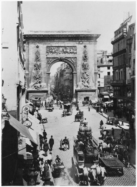 Porte Saint-Denis, Paris, c.1880 (b/w photo)  from French Photographer