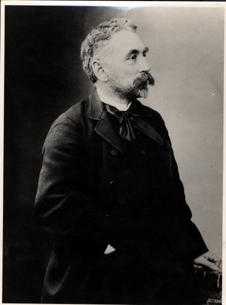 Stephane Mallarme (1842-98) (b/w photo)  from French Photographer