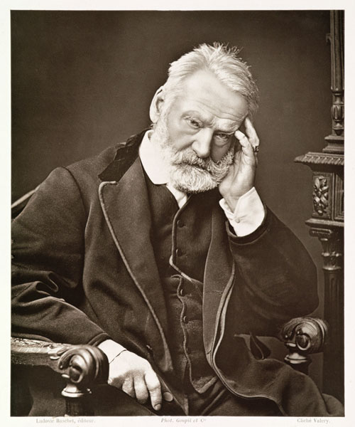 Victor Hugo (1802-85), from ''Galerie Contemporaine'', c.1874-78 (b/w photo)  from French Photographer