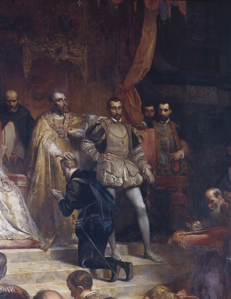 Charles V confers government from Gallait
