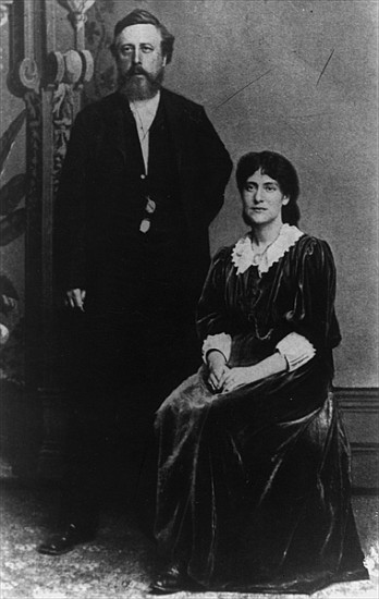 Wilhelm Liebknecht and Eleanor Aveling in America from German Photographer