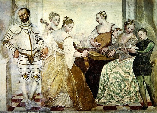 The Concert, 1570 (detail) from Italian School