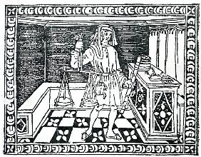 Money Changer, illustration from ''Libro di Givocho di Scacchi'' Jacobus de Cessolis