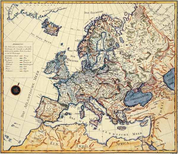 New map of Europe from Jakob