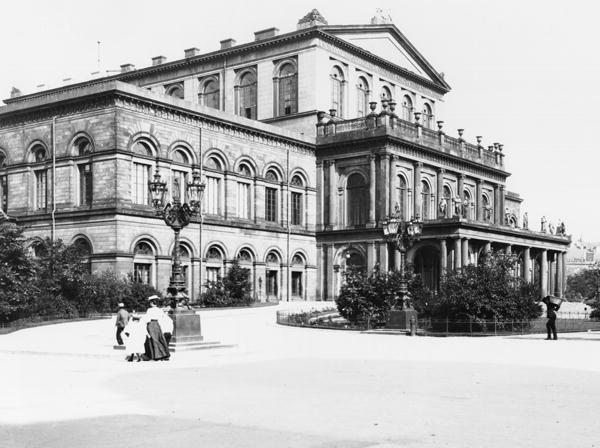 The Theatre at Hannover, c.1910 (b/w photo)  from Jousset