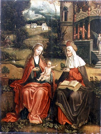 Madonna and Child with St. Anne from Master of 1518