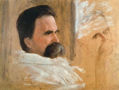 Nietzsche on Sickbed , Oil Sk.