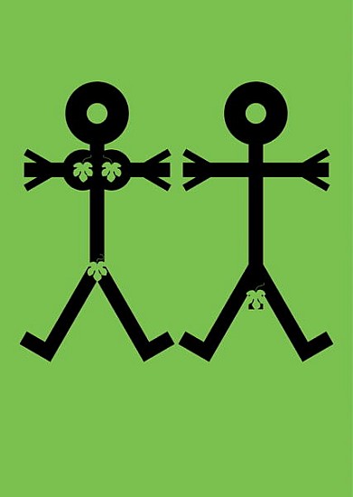 Adam and Eve Icon, 2006 (digital)  from Thisisnotme 