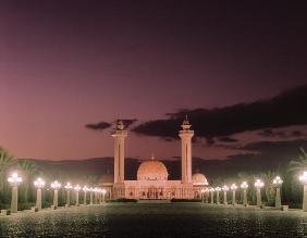 The Bourguiba Mosque at night (photo) 