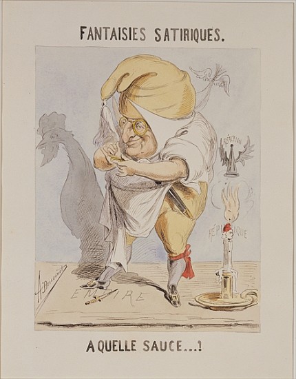 Satirical Fantasies, caricature of Adolphe Thiers (1797-1877) from A. Belloguet