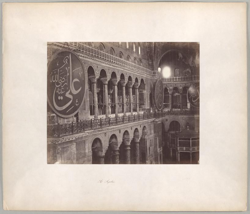 Constantinople: Interior of the Hagia Sophia from Abdullah Frères
