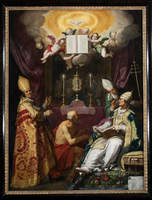 The Four Fathers of the Latin Church from Abraham Bloemaert