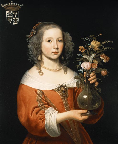 Portrait of a Young Girl from Abraham Lamberts Jacobsz van den Tempel