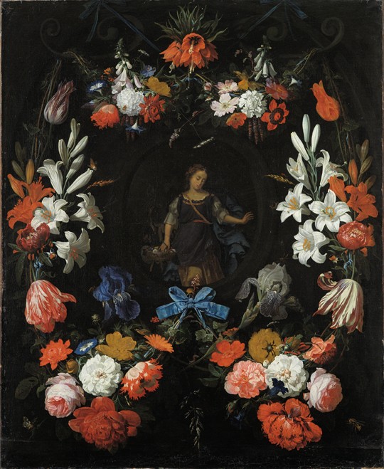 Garland of Flowers from Abraham Mignon