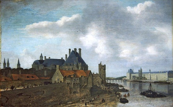 Nevers Hotel and the Louvre Palace from Abraham de Verwer