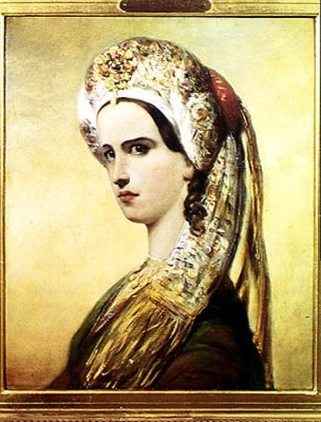 Portrait of Rachel (1821-58) from Achille Deveria