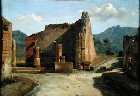 The Forum of Pompeii from Achille Etna Michallon