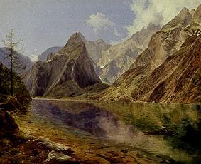 The king lake with the Watzmann from Adalbert Stifter
