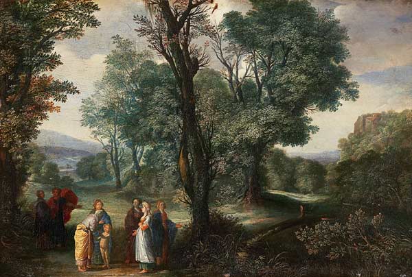 Landscape with the birth of the Adonis. from Adam Elsheimer