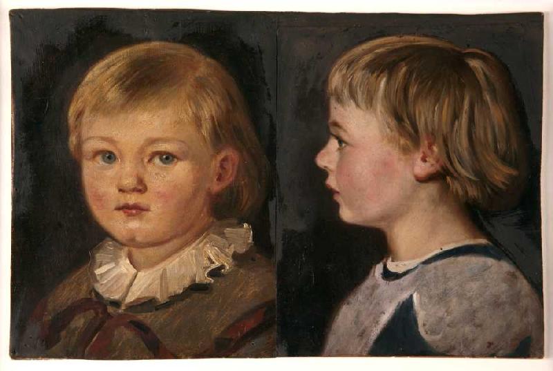 Zwei Kinderbildnisse, Harald Friedrich from Adolf Friedrich