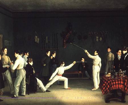 A Fencing Scene from Adolf Ladurner