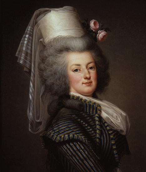 Marie-Antoinette (1755-93) of Habsbourg-Lorraine, Archduchess of Austria, Queen of France and Navarr from Adolf Ulrich Wertmuller