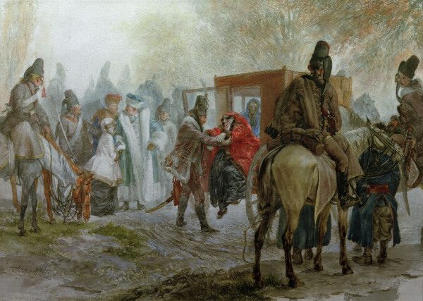 A.Menzel / Hussars and Polish Magnates from Adolph Friedrich Erdmann von Menzel
