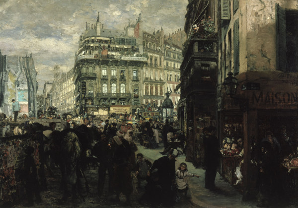 A.v.Menzel / Weekday in Paris / 1869. from Adolph Friedrich Erdmann von Menzel