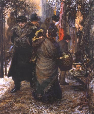 Marché, I'hiver from Adolph Friedrich Erdmann von Menzel