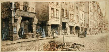 A Street (pen & ink and w/c on paper) from Adolphe Martial Potemont