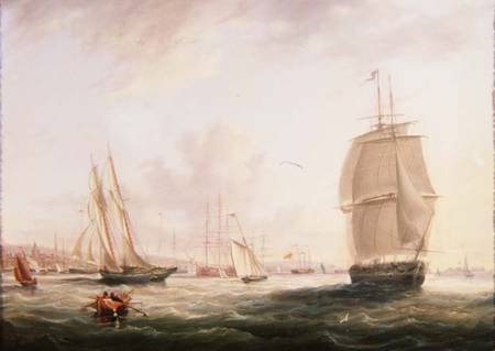 Shipping Off Tilbury Fort, Gravesend from Adolphus Knell