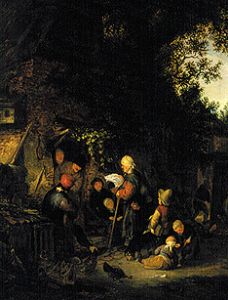 Rural genre scene from Adriaen Jansz van Ostade